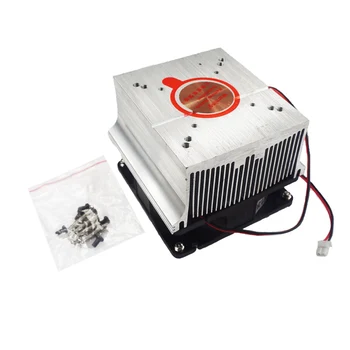 Radiador do Dissipador de calor, ventilador de Refrigeração de Kits de dissipação de calor de Alumínio DC12V Para 20W 30W 50W, 100W Led de Alta Potência