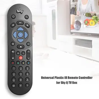 Smart TV de Controle Remoto Universal Recolocação de Plástico de controle Remoto IR para o Céu Q a TV Caixa de Coontroller Preto Controlador de TV