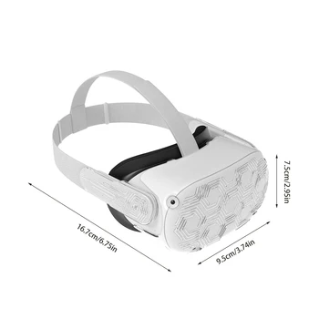 VR Capacete de Protecção Frontal Tampa da Lente Para o Oculus Quest 2 para a Esquerda&Direita de Proteção Shell Para Oculus Quest 2 Fone de ouvido Acessórios